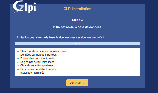 Étape 7 - Initialisation