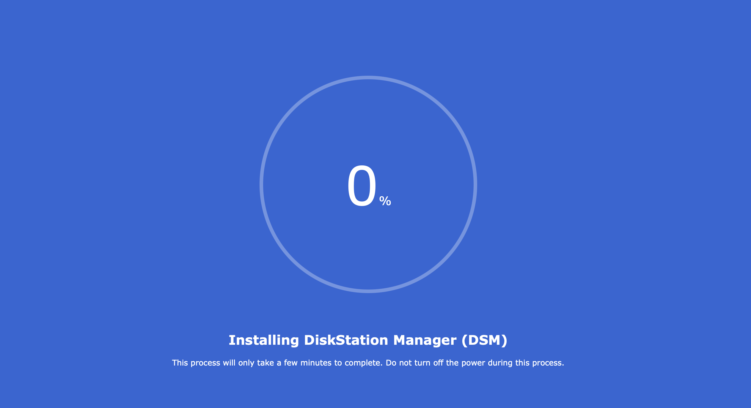 Progression installation DSM