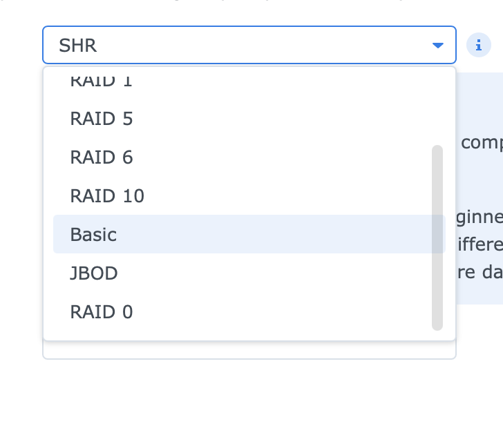 Liste des types de RAID