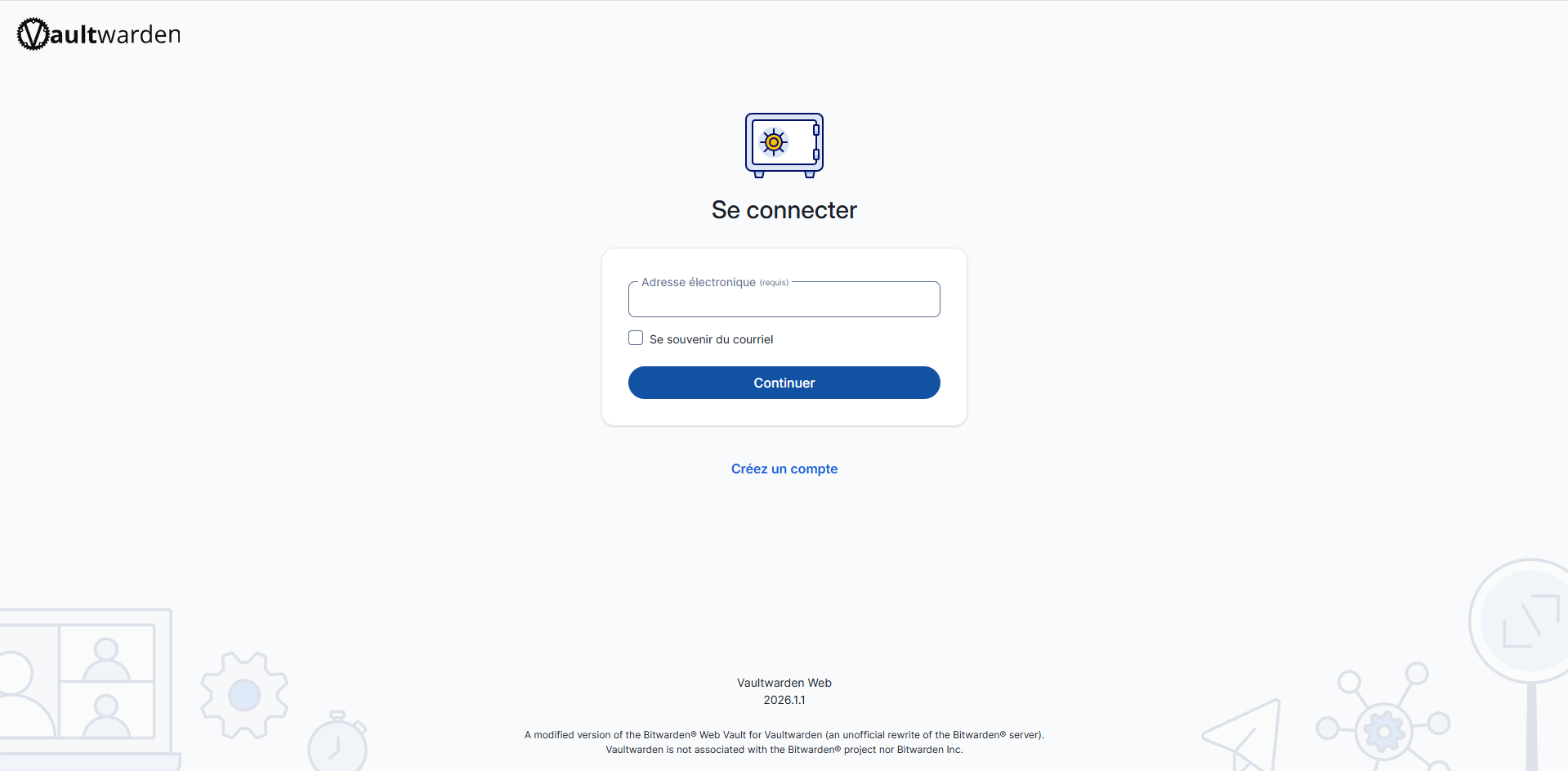 Vue d&rsquo;ensemble du projet VaultWarden